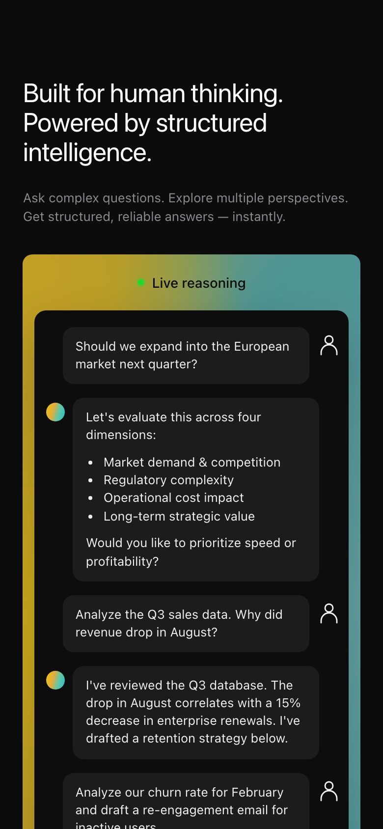 Mobile reasoning demo